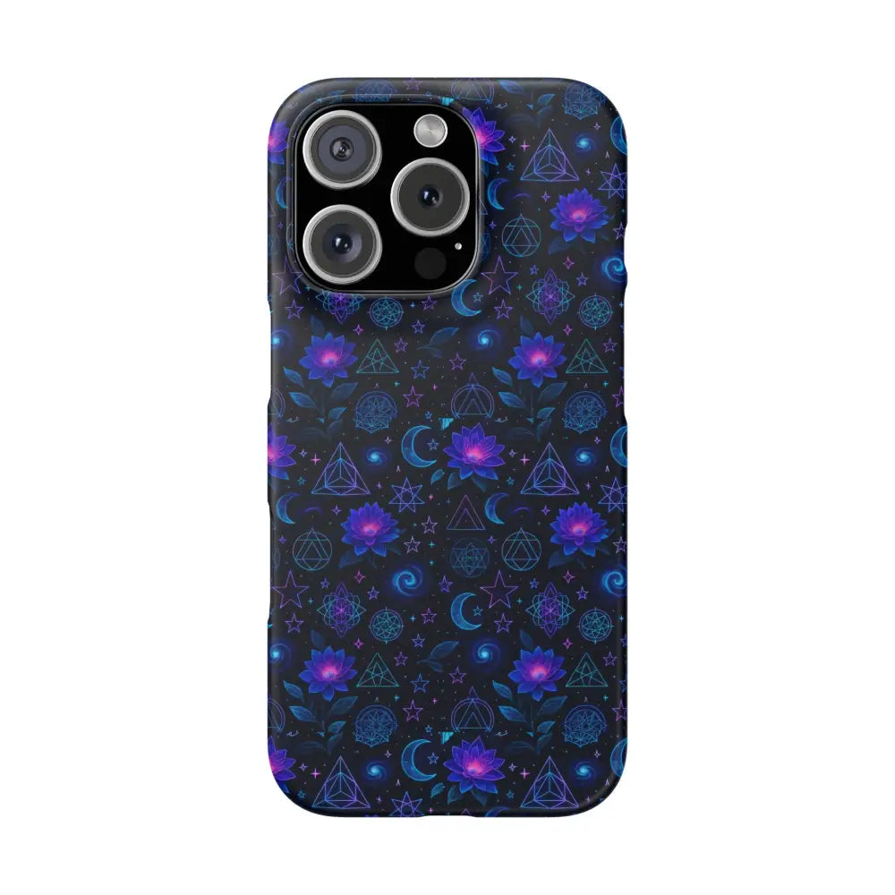 Celestial Floral Phone Cases | Night Sky Bohemian Unique Design Gift for Her Festival Style Custom Mobile Cover