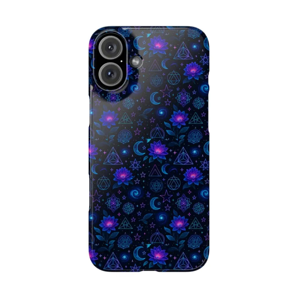Celestial Floral Phone Cases | Night Sky Bohemian Unique Design Gift for Her Festival Style Custom Mobile Cover