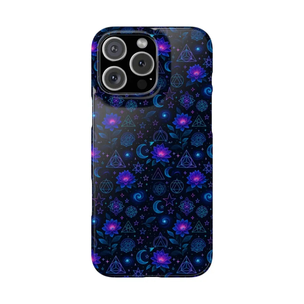 Celestial Floral Phone Cases | Night Sky Bohemian Unique Design Gift for Her Festival Style Custom Mobile Cover