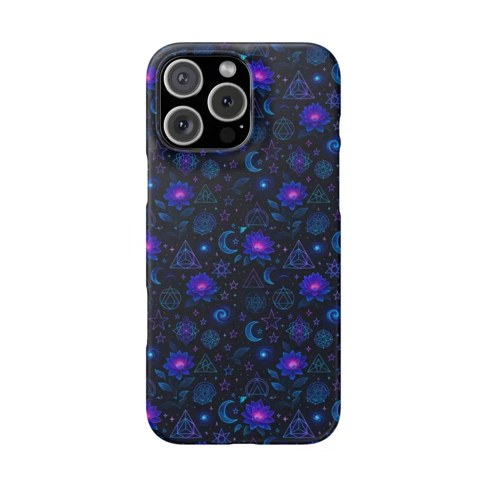 Celestial Floral Phone Cases | Night Sky Bohemian Unique Design Gift for Her Festival Style Custom Mobile Cover
