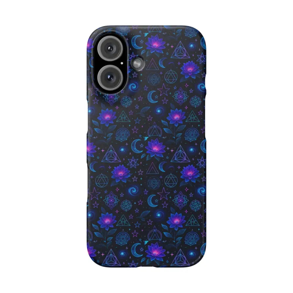 Celestial Floral Phone Cases | Night Sky Bohemian Unique Design Gift for Her Festival Style Custom Mobile Cover