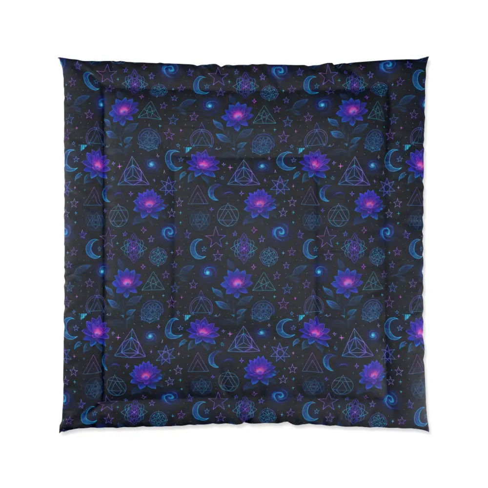 Mystical Galaxy Comforter Bohemian Bedding Set Celestial Dream Quilt Astrological Bed Cover Cosmic Home Decor - Home
