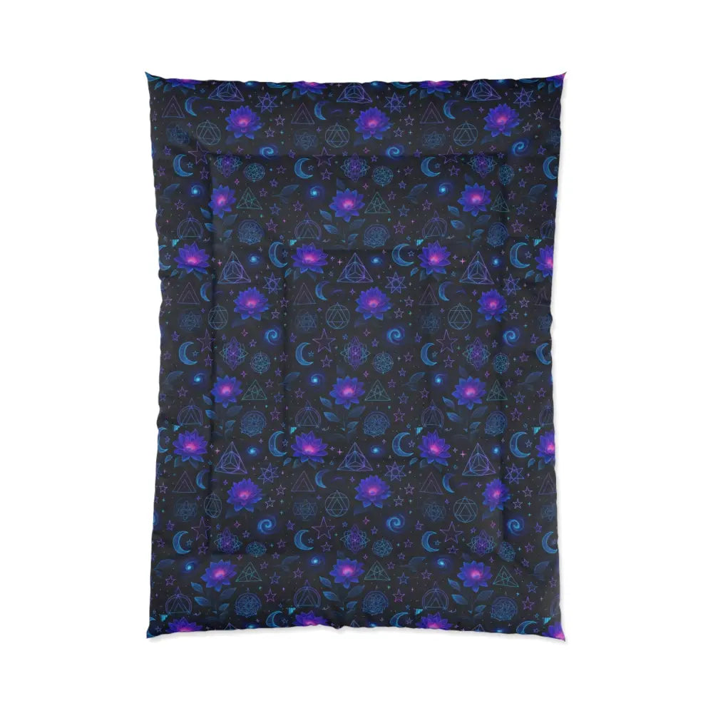 Mystical Galaxy Comforter Bohemian Bedding Set Celestial Dream Quilt Astrological Bed Cover Cosmic Home Decor - Home