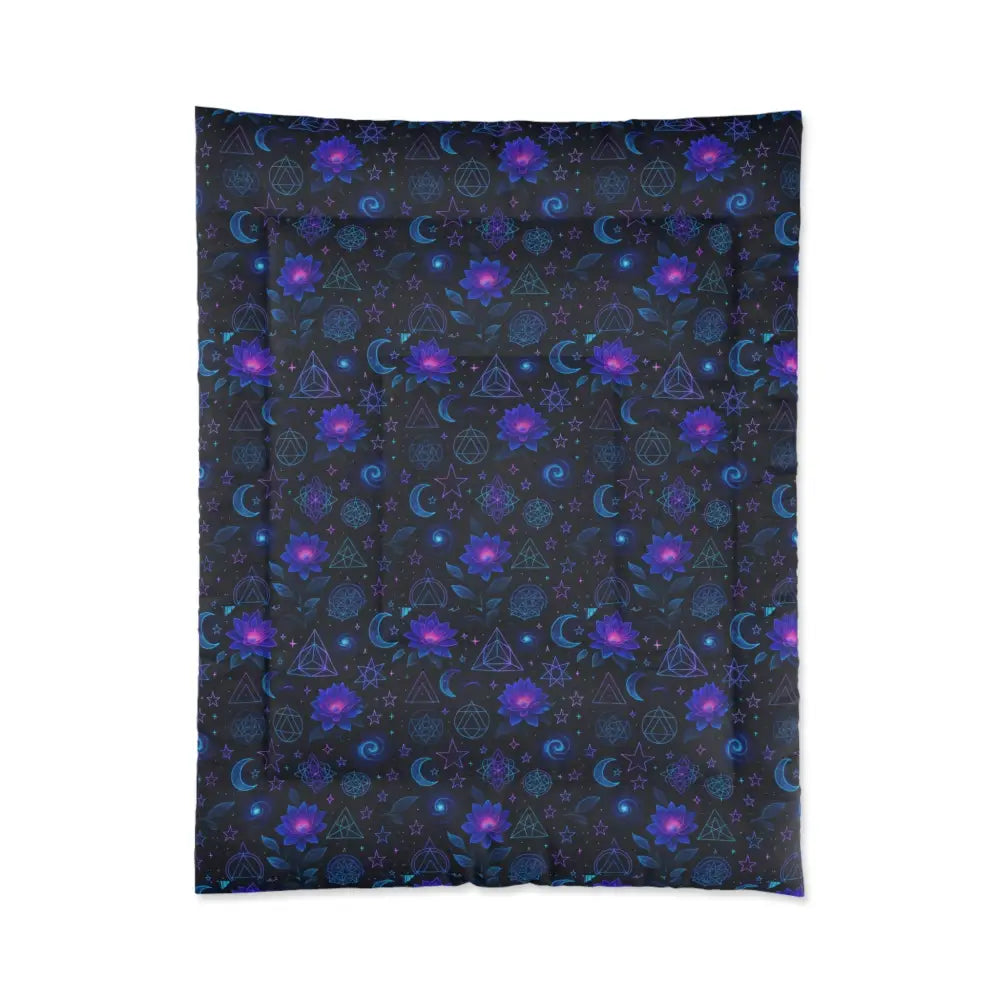 Mystical Galaxy Comforter Bohemian Bedding Set Celestial Dream Quilt Astrological Bed Cover Cosmic Home Decor - Home